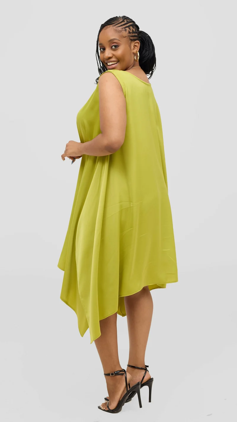 Jolly Fancy Wear Curvy Plus Size Ray Shift Dress - Green