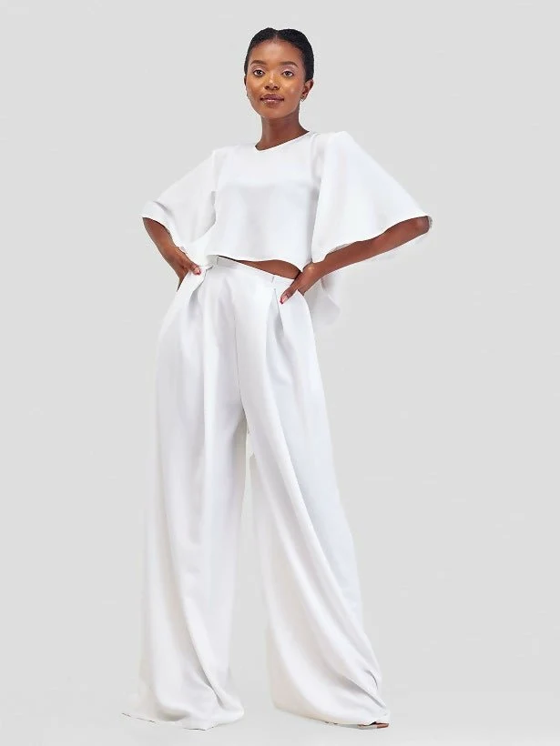 African Yuva Zena Top - White