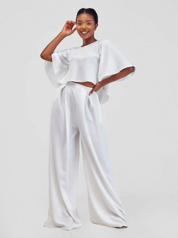 African Yuva Zena Top - White