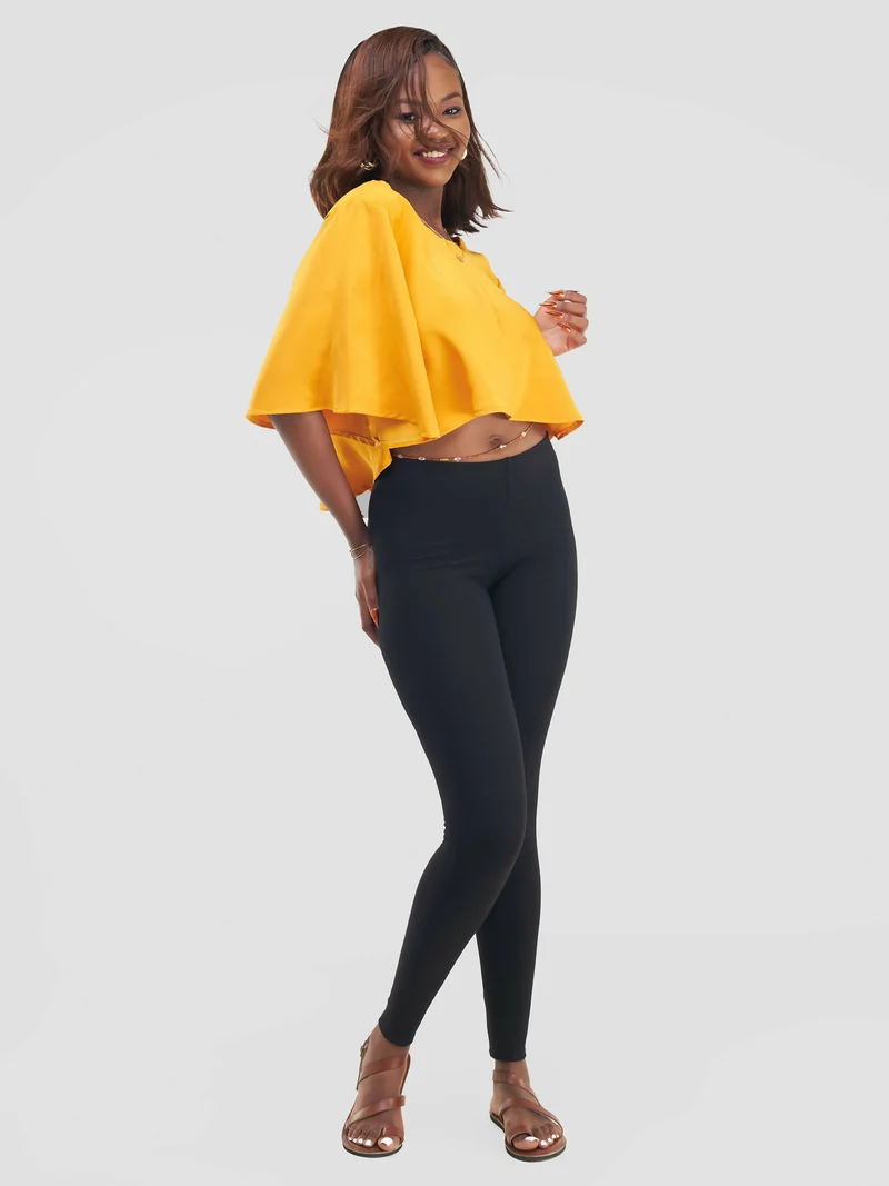 African Yuva Zena Top - Mustard