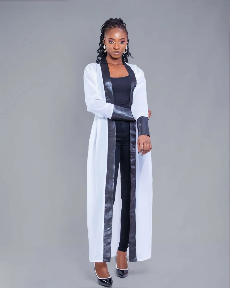 Da'Joy Fashions Capella Kimono - White