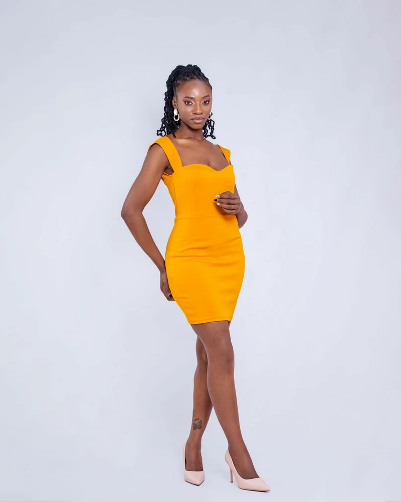 Da'Joy Fashions Spica Dress - Mustard
