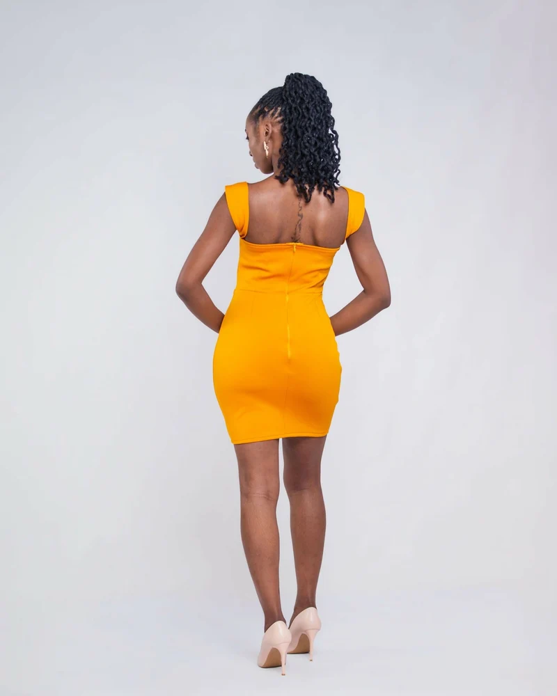 Da'Joy Fashions Spica Dress - Mustard