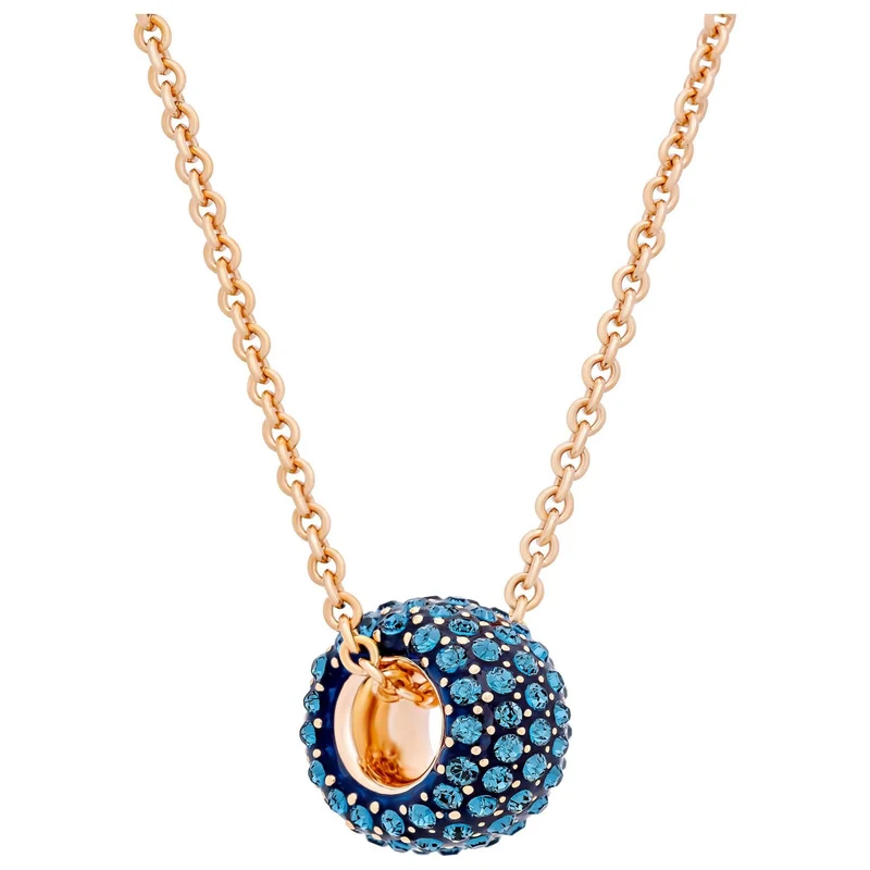 Swarovski Halskette Damen Stone Runde Anhänger Roségold 5411135