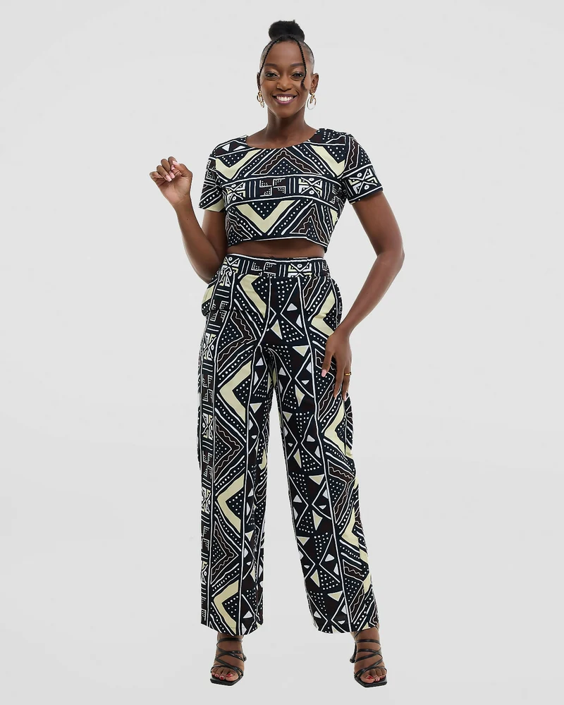 Gravio Fashions Hibo Crop Top - Ankara