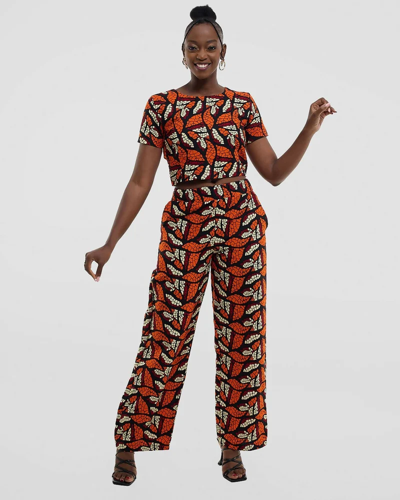 Gravio Fashions Bella Crop Top - Orange