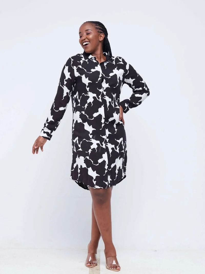 The Fashion Frenzy Shirt Dress - White