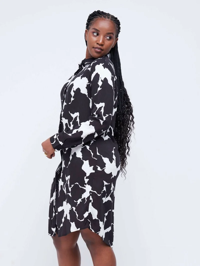 The Fashion Frenzy Shirt Dress - White