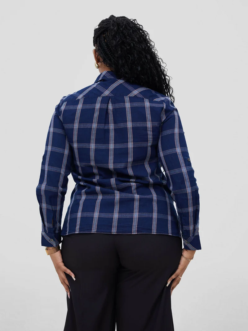 Zuana Roadstar Checked Shirt - Blue