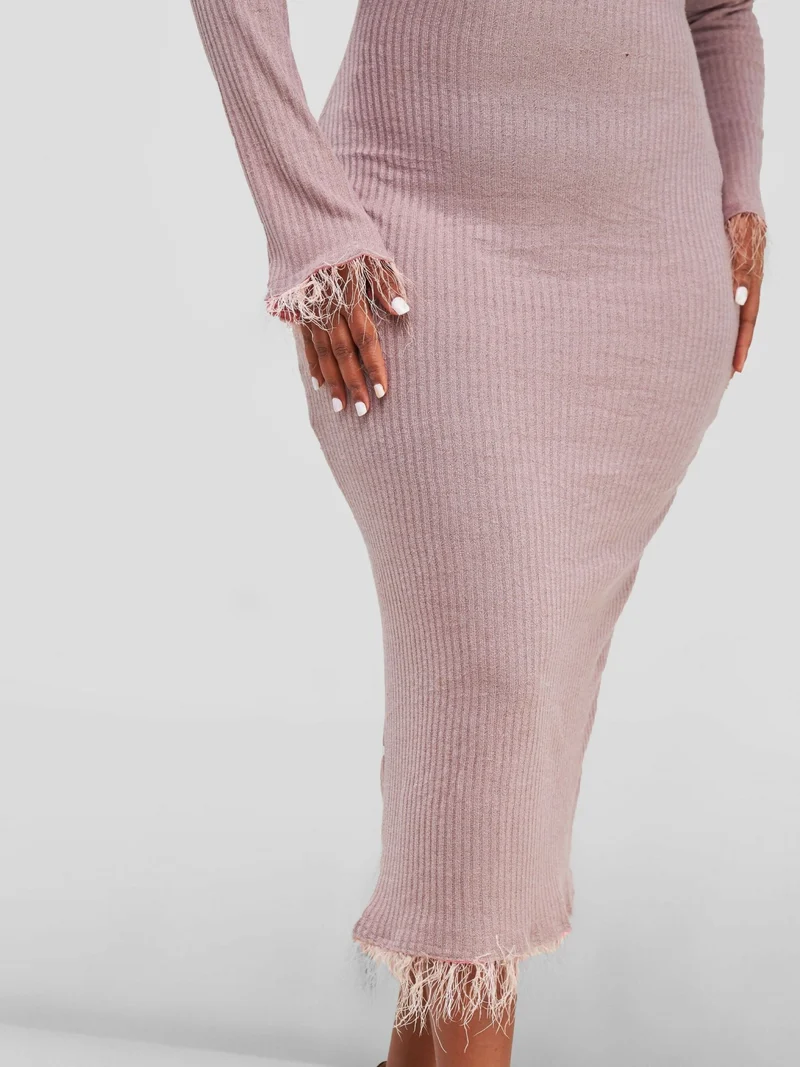 Nefpatra Nora Midi Dress - Taupe