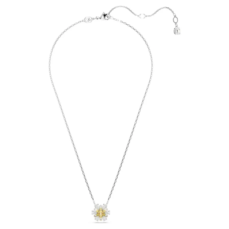 SWAROVSKI Damen Anhänger Blume Gelb Rhodiniert IDYLLIA 5679939