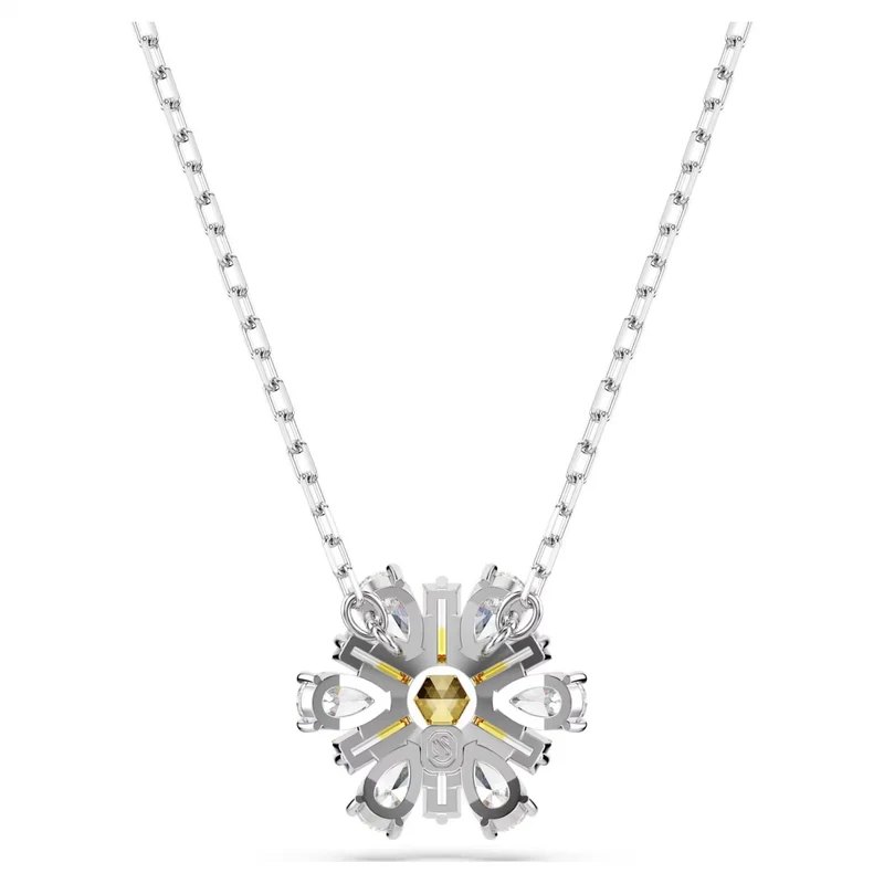 SWAROVSKI Damen Anhänger Blume Gelb Rhodiniert IDYLLIA 5679939