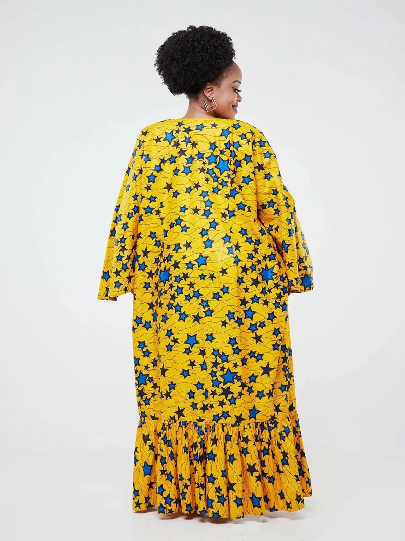Star Struck Kimono - Yellow