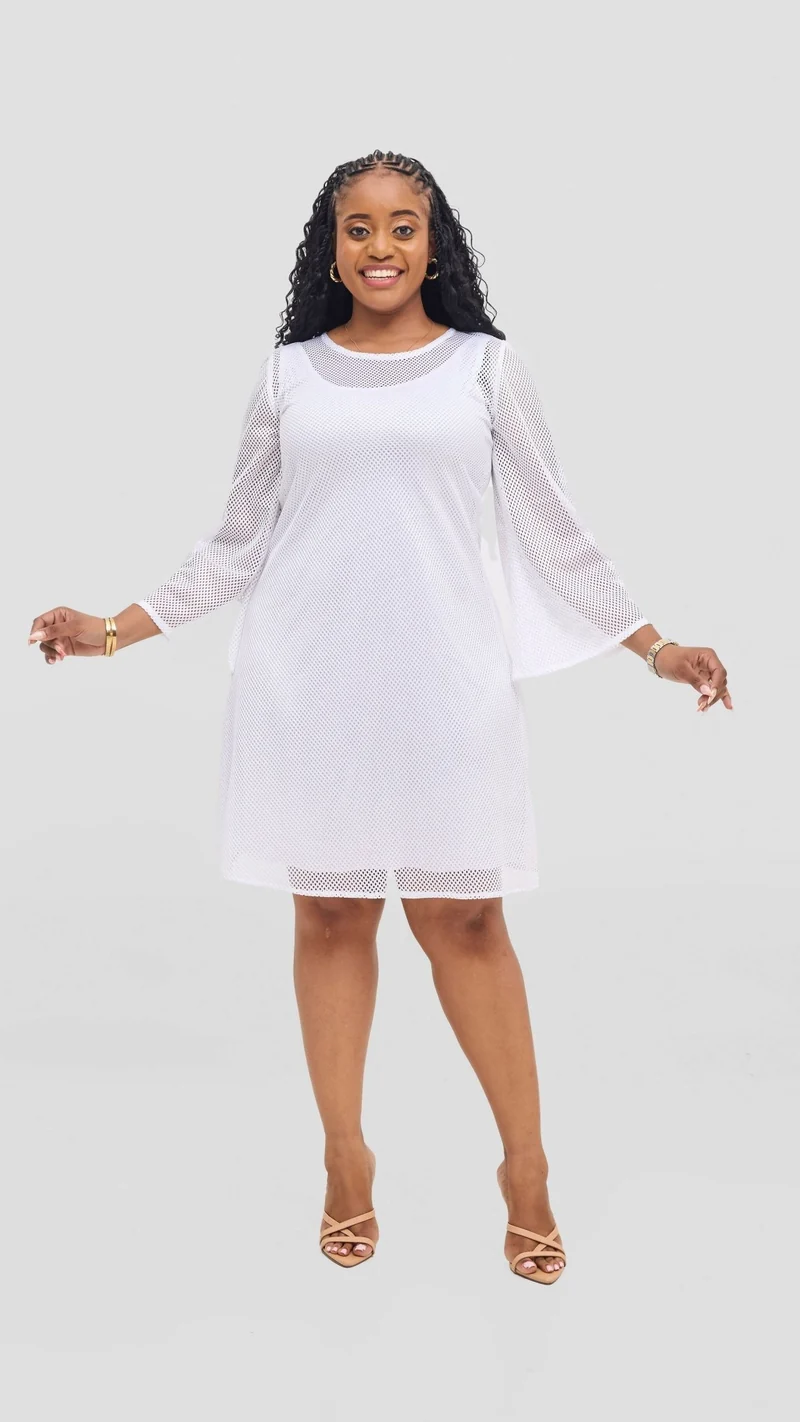 Jolly Fancy Wear Namu Shift Dress - White