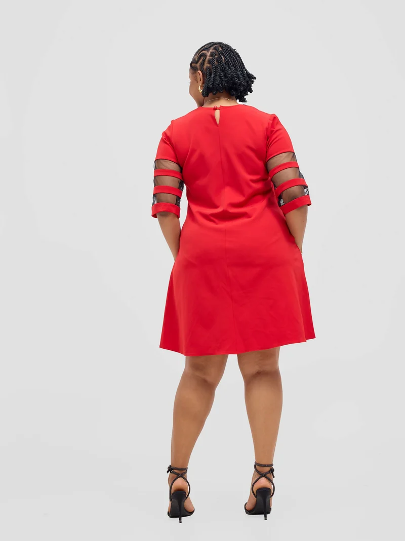 Jolly Fancy Wear Vale Shift Dress - Red
