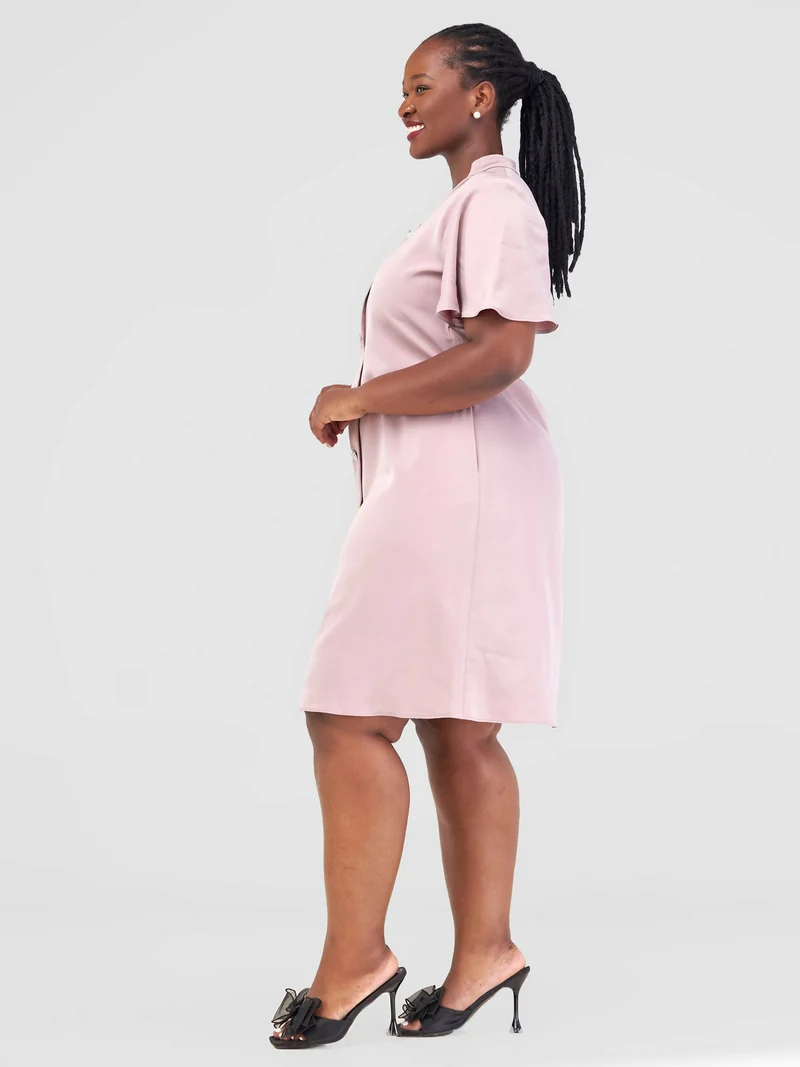 Jolly Fancy Wear Taira Shift Dress - Blush Pink