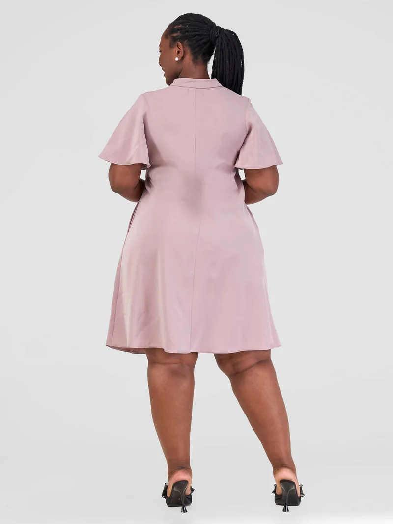 Jolly Fancy Wear Taira Shift Dress - Blush Pink