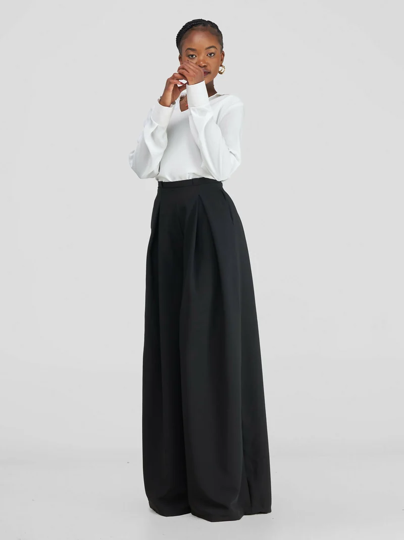 African Yuva Tulips Pants - Black