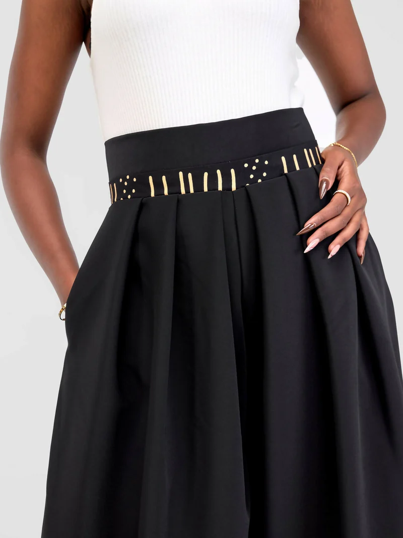 Robin Palazzo Pants - Black