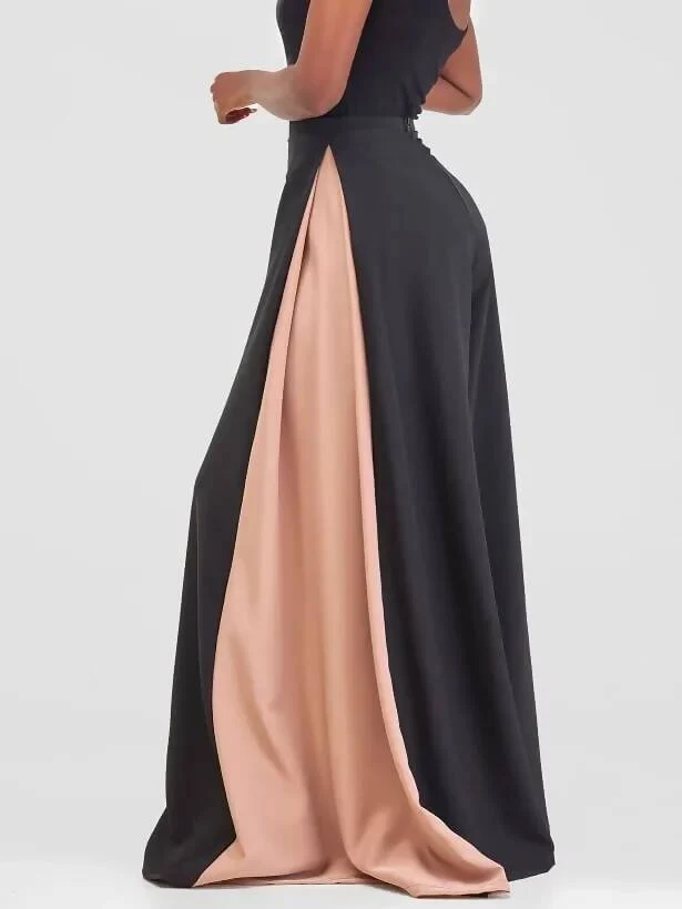 African Yuva Cinta Palazzo Pant - Black