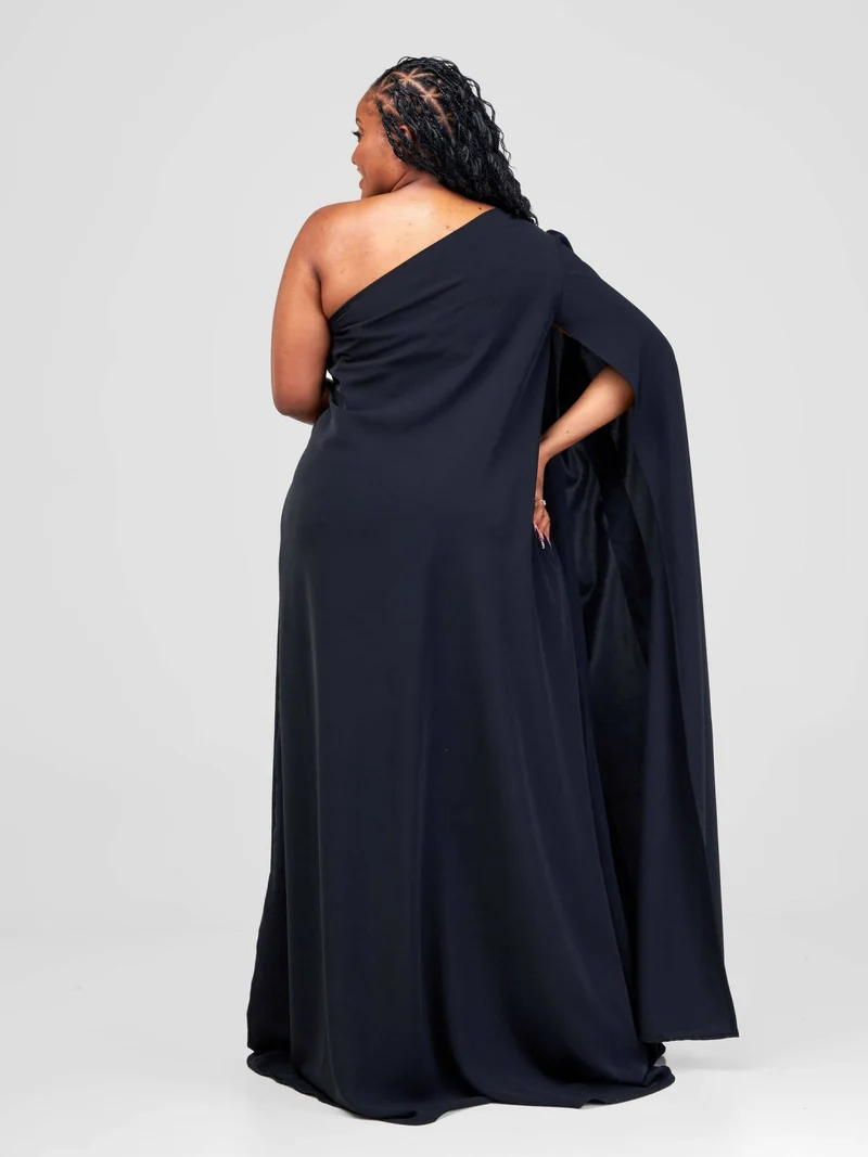African Yuva Nakshi Gown - Black