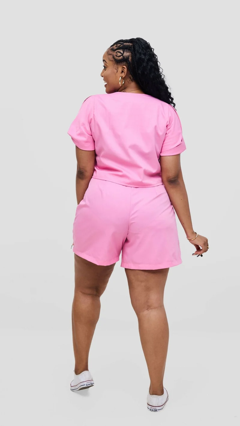 Elan CocoAfrike Valerie Short Set - Pink