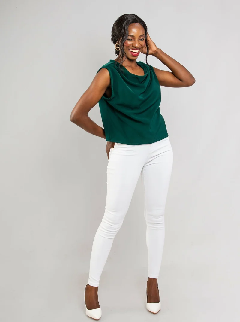 Da'joy Fashions Oneonta Top - Dark Green