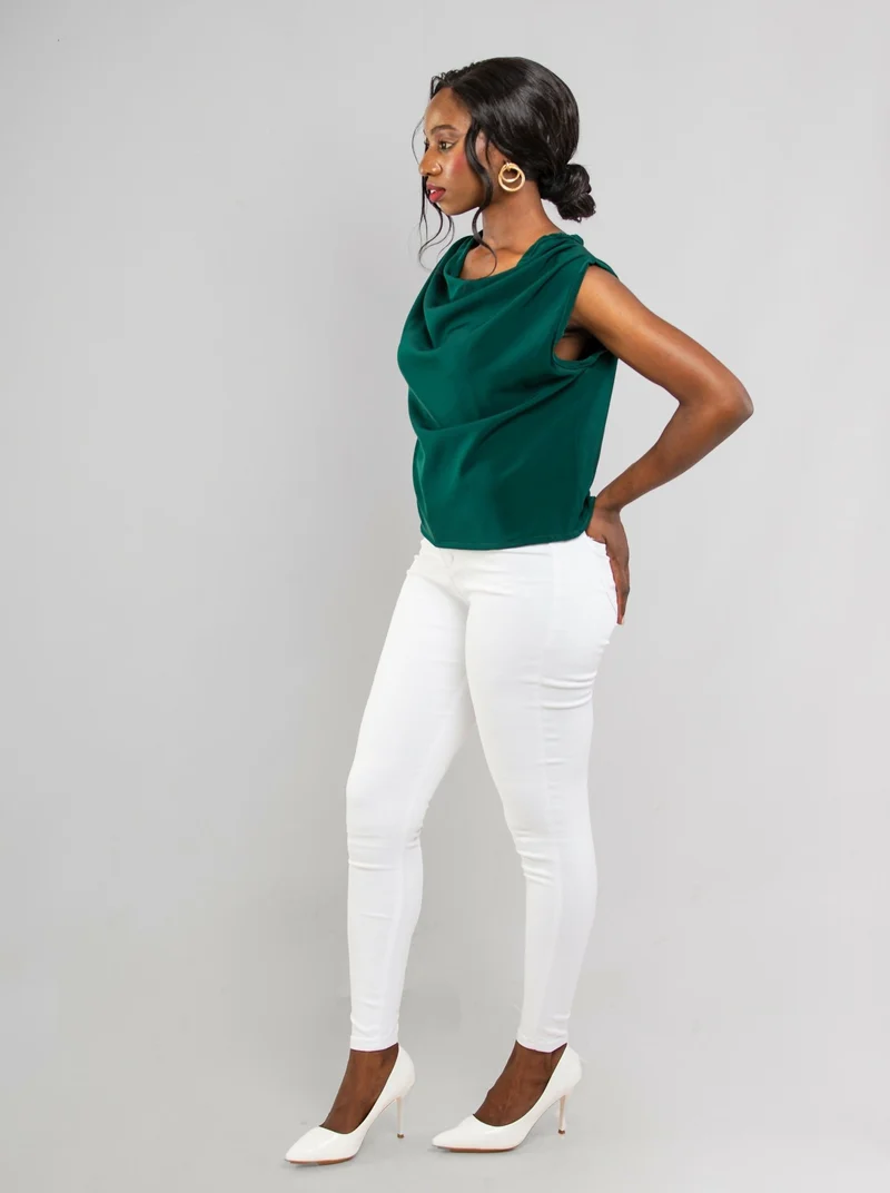 Da'joy Fashions Oneonta Top - Dark Green