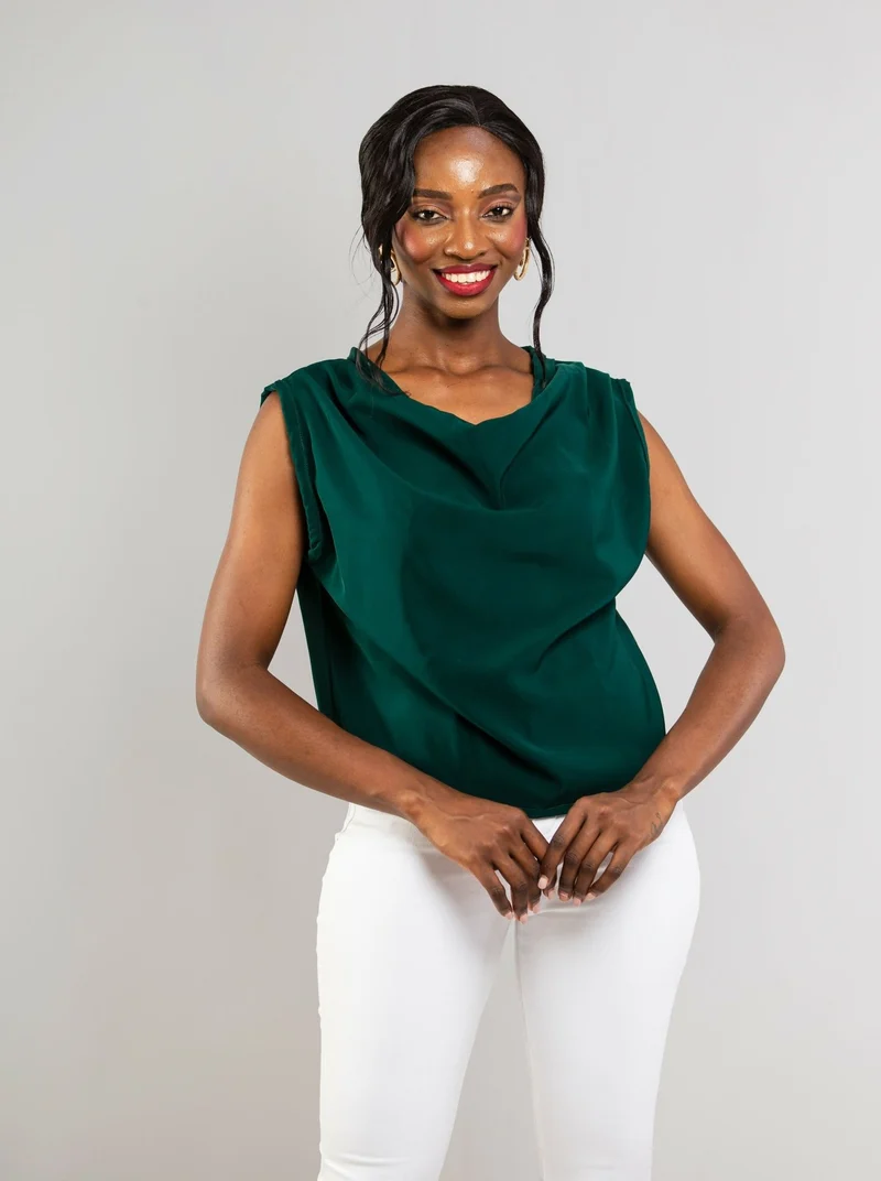 Da'joy Fashions Oneonta Top - Dark Green