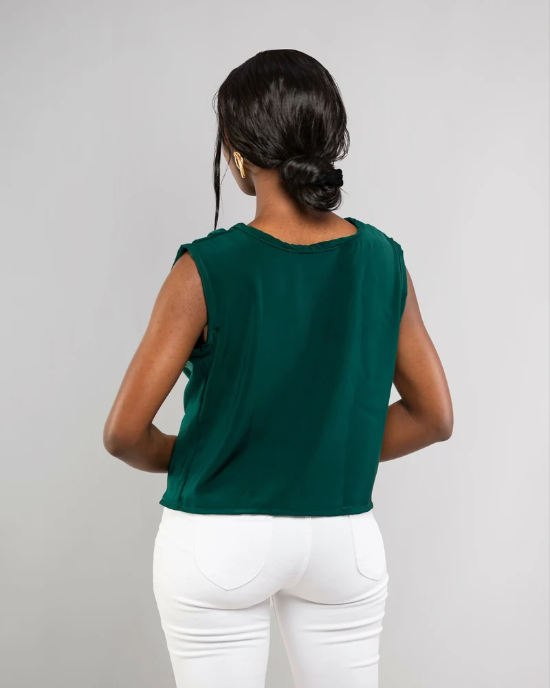 Da'joy Fashions Oneonta Top - Dark Green