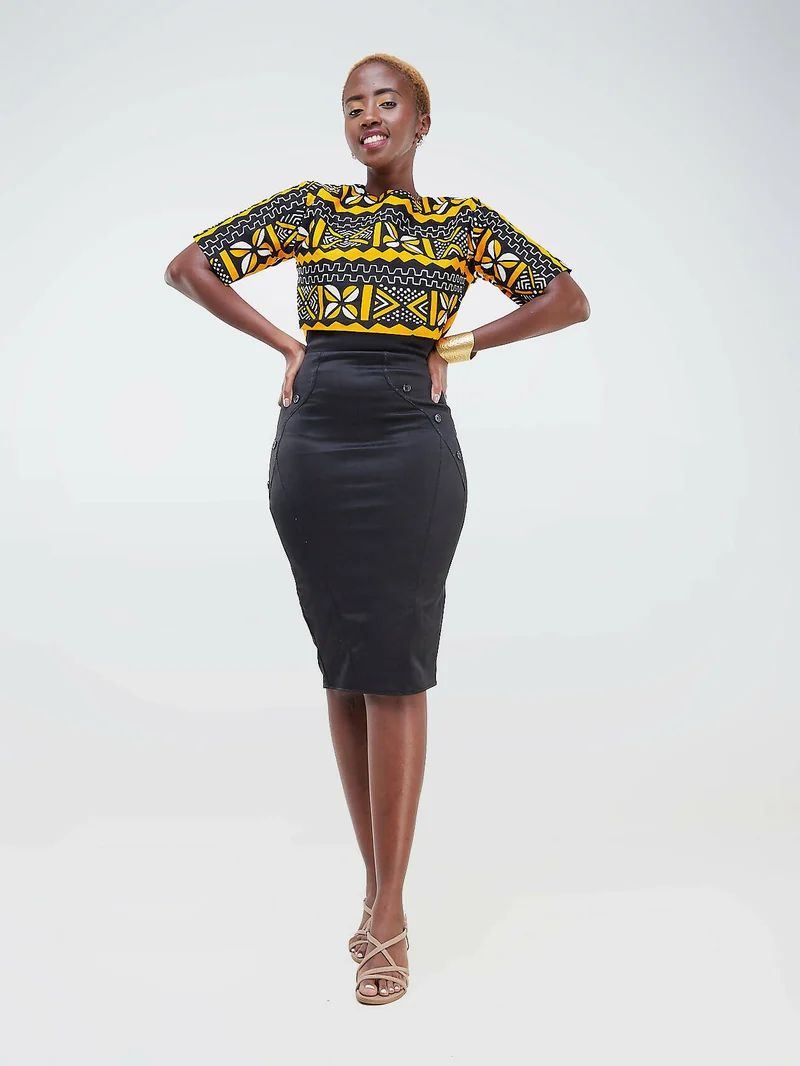 Da'joy Fashions Athena Pencil Skirt - Black