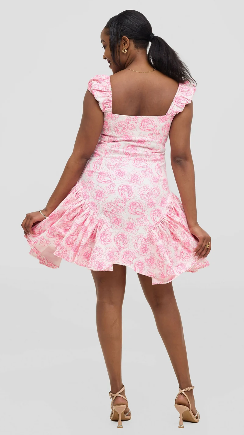 Kinini Creations Mini Dress - Pink Floral
