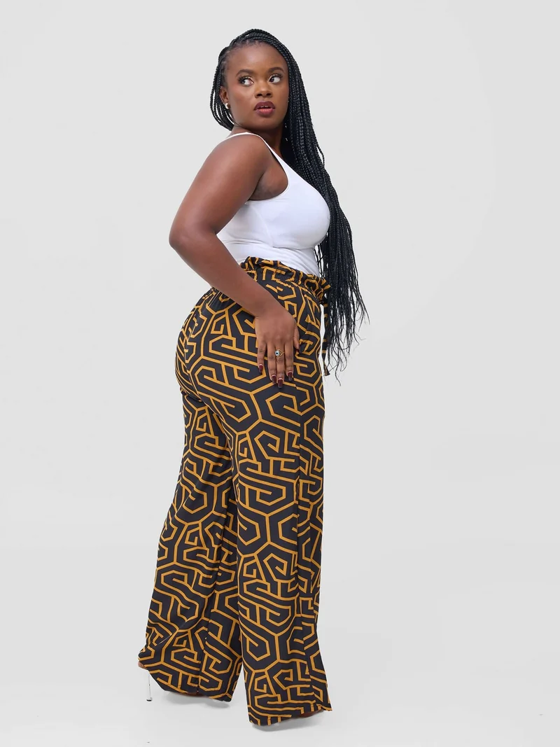 Luxurious Feel Palazzo Pant - Black