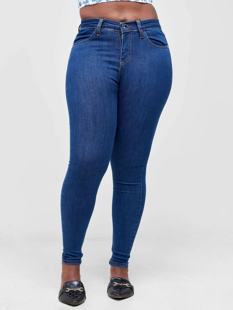 The Fashion Frenzy Skinny Jeans - Blue
