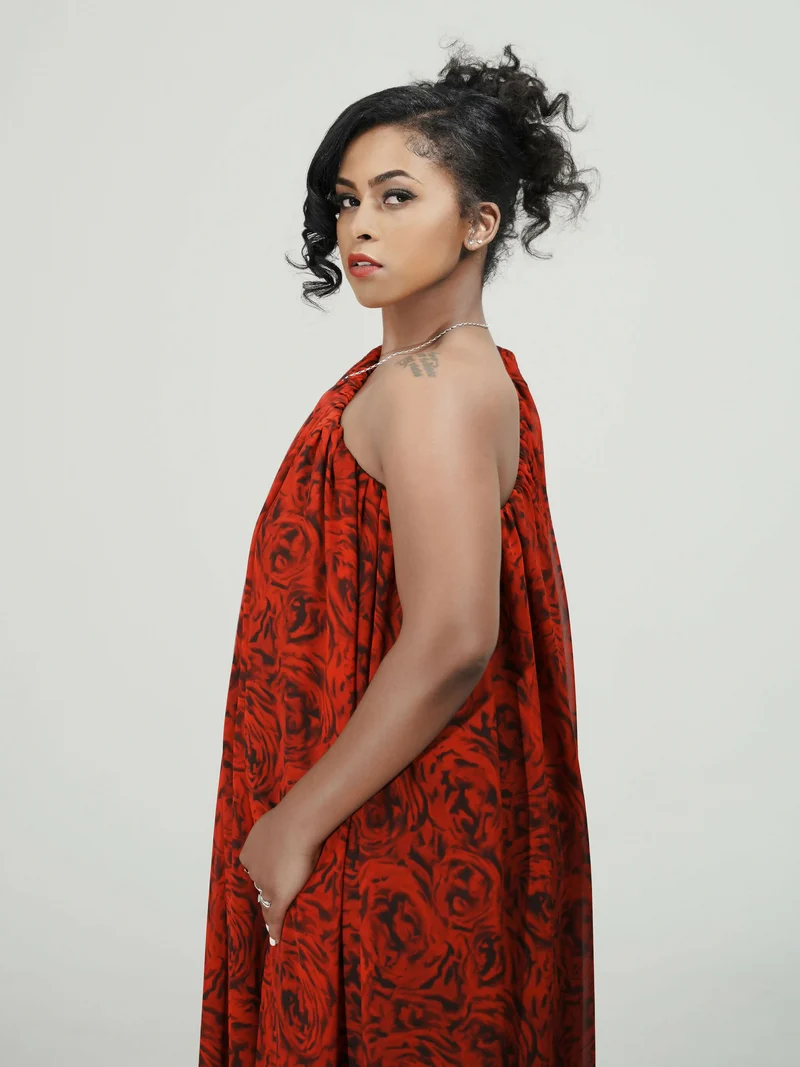 Misstcal Chiffon One Shoulder Flowy Dress - Floral Pattern