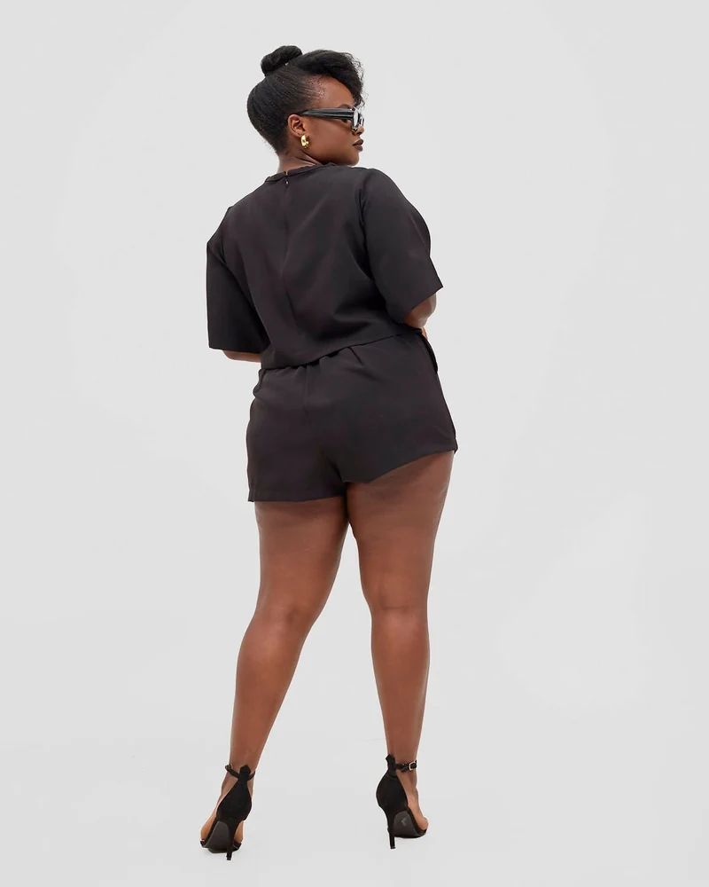 Perfect Treasures Bella Shorts Set - Black