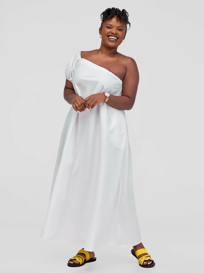 Izulu Olomunyak Dress - White