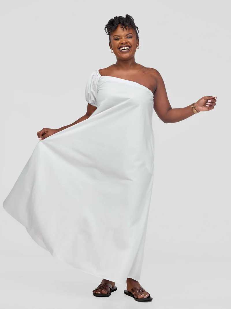 Izulu Olomunyak Dress - White