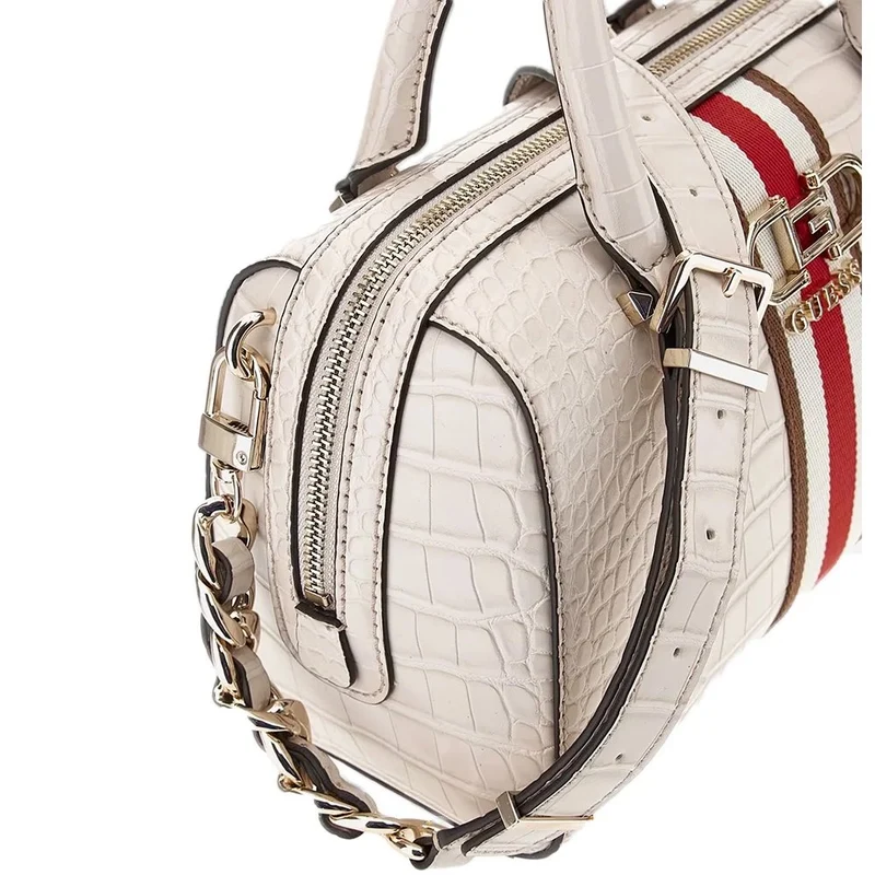 Guess Damen Handtasche Croc-Print Ecru/Stone Beige HWCG9307050STO