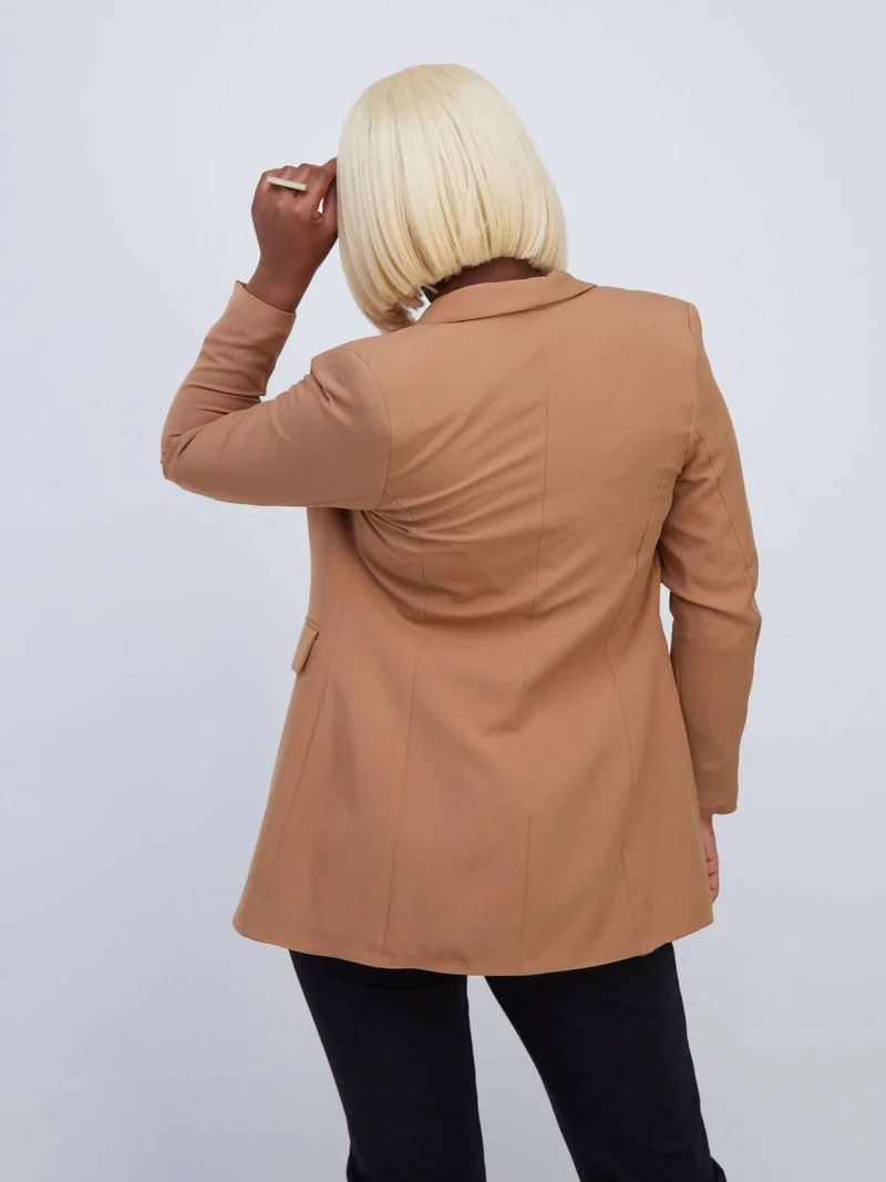 The Fashion Frenzy Blazer - Brown