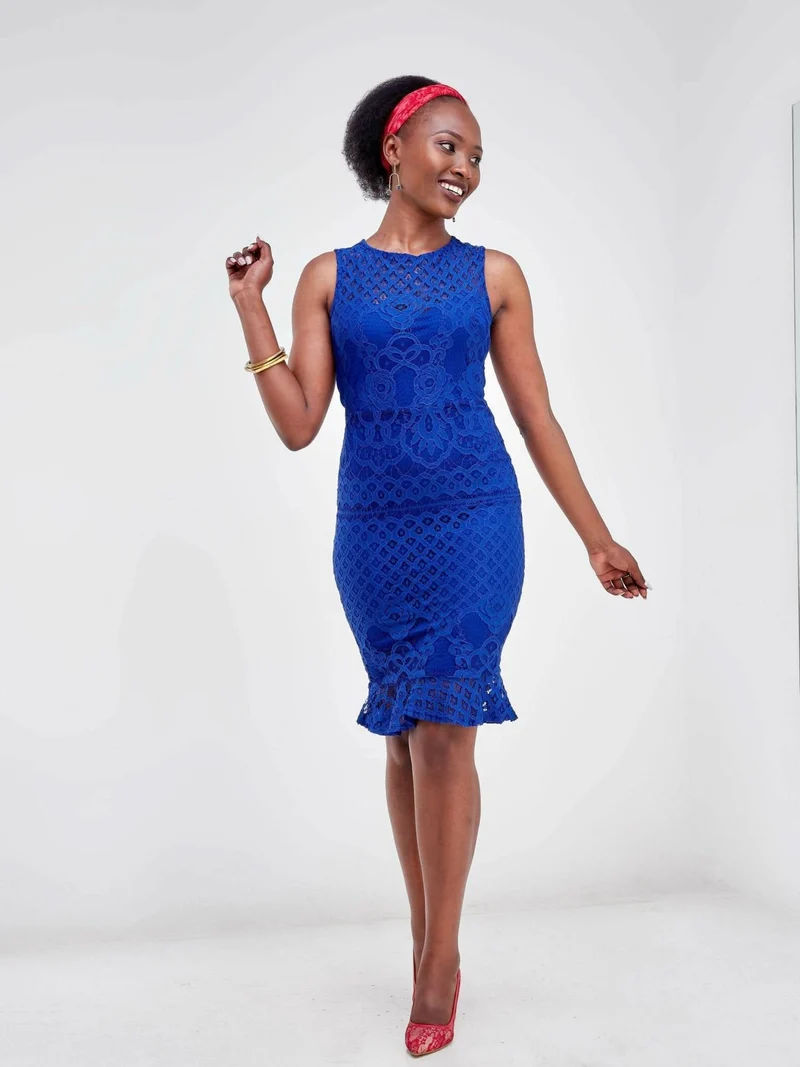Cantrel Dress - Blue