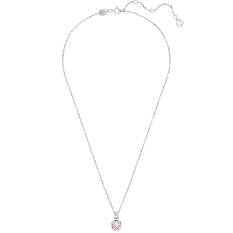 Swarovski Kette mit Anhänger Birthstone Juni, Rosa, Rhodiniert 5652044