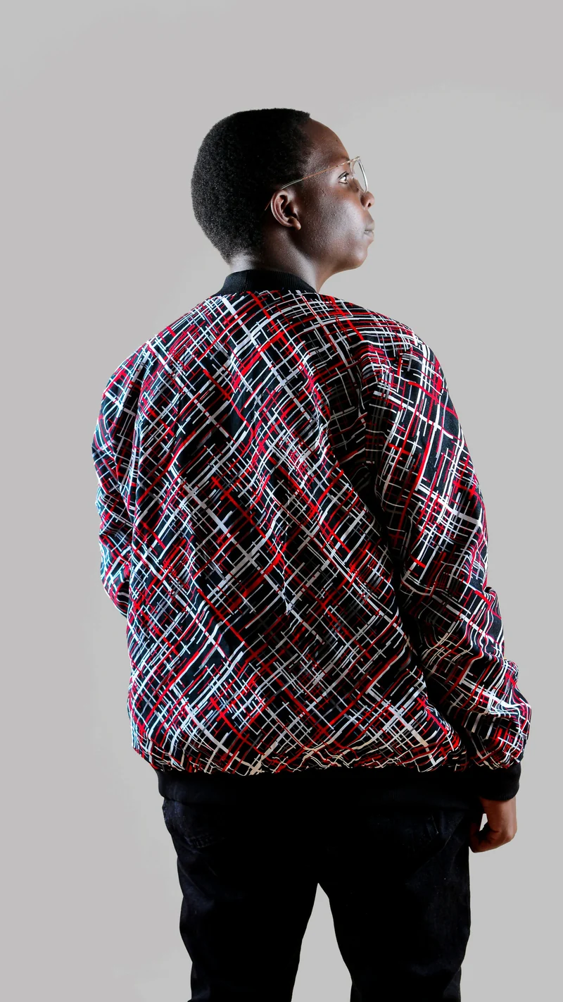 Afrikana Bomber Jacket - Geometric Print