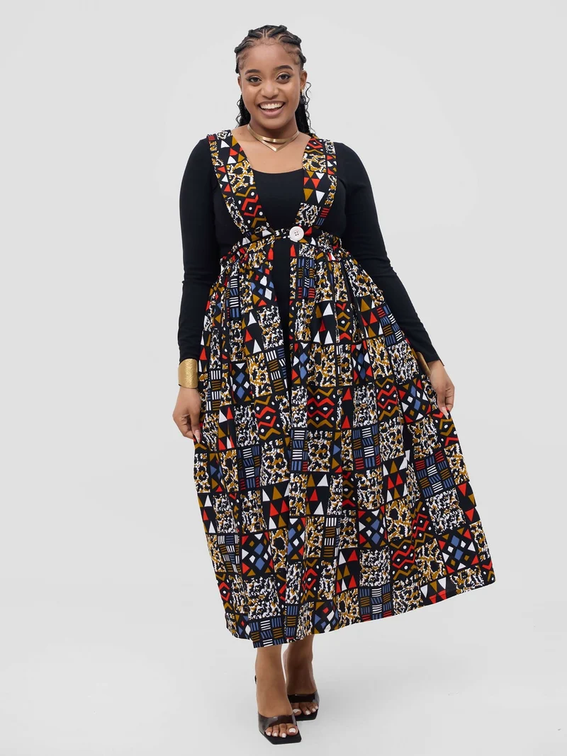 Gravio Fashions Aisha Kimono - Black / Red