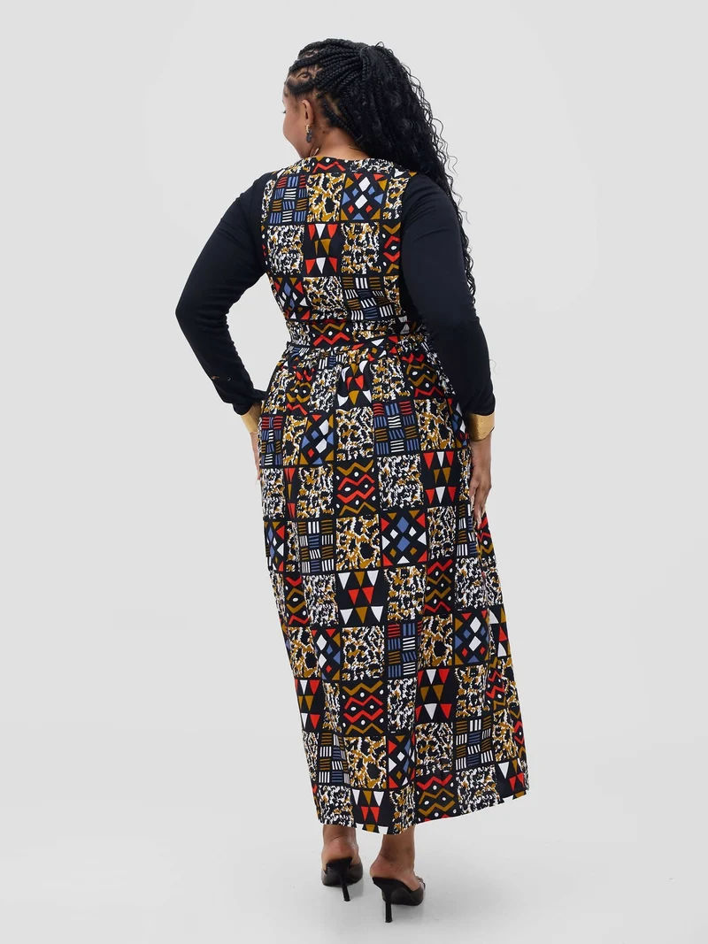 Gravio Fashions Aisha Kimono - Black / Red