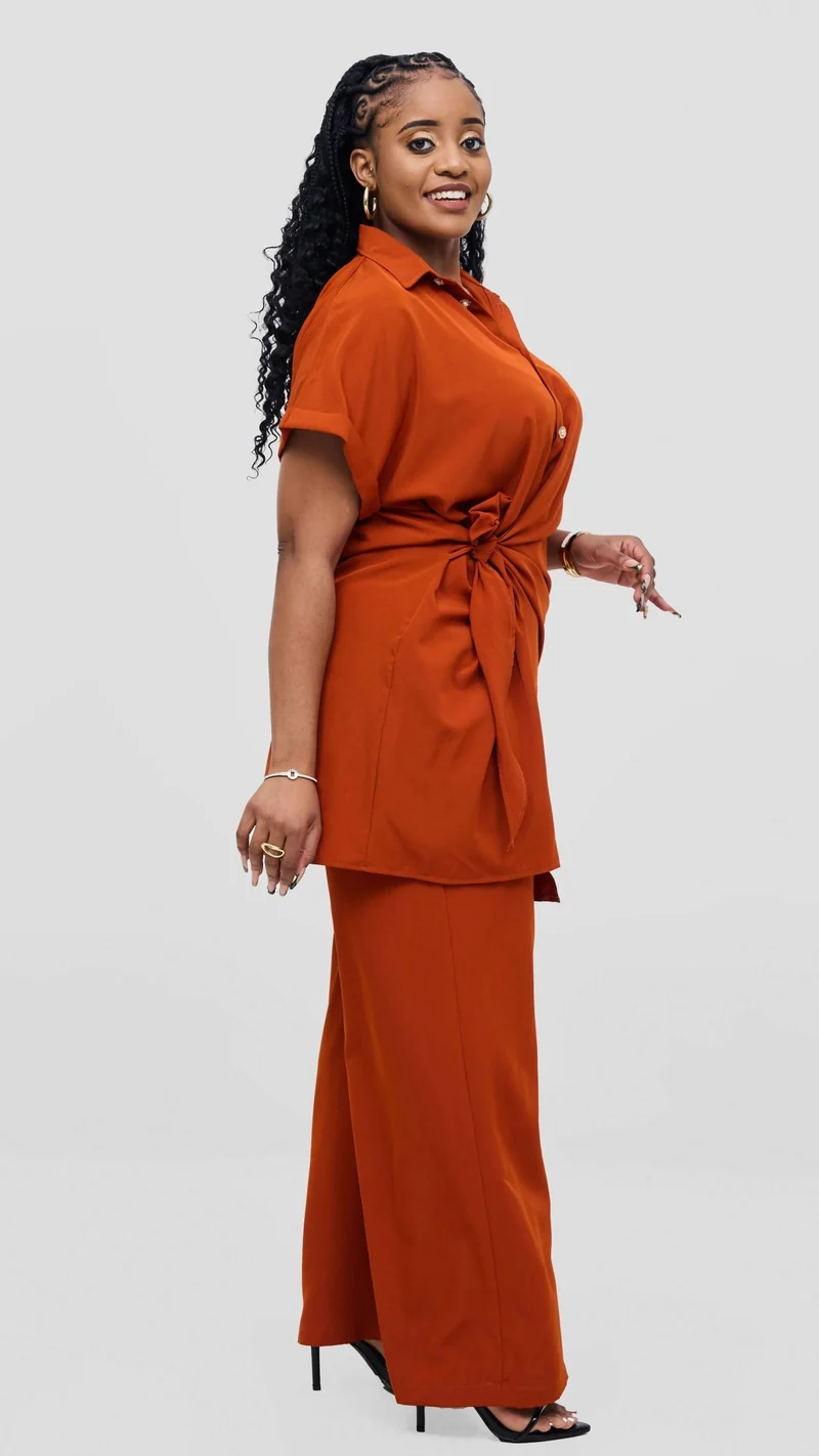 Elan CocoAfrike Panelope Two Piece Set - Rust