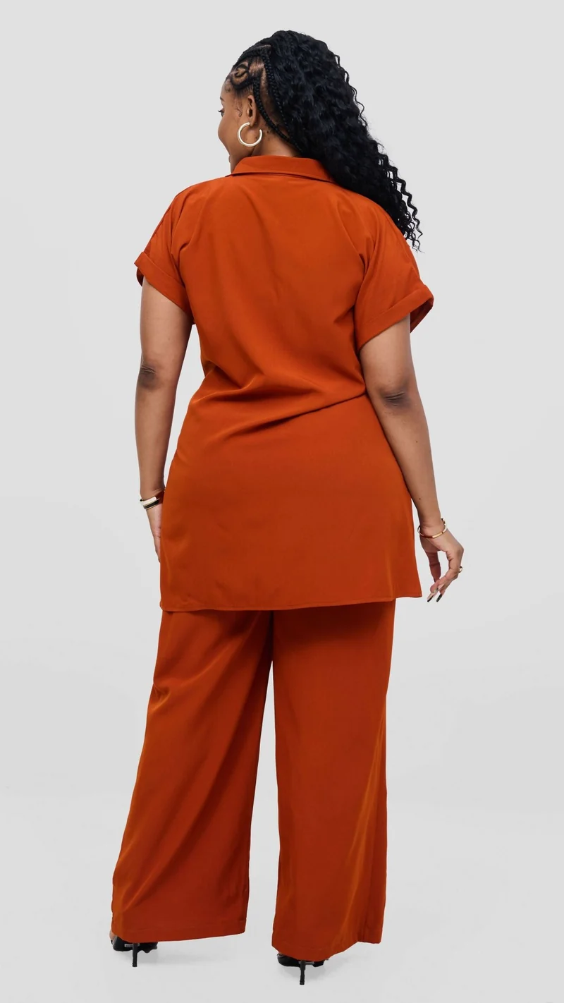 Elan CocoAfrike Panelope Two Piece Set - Rust