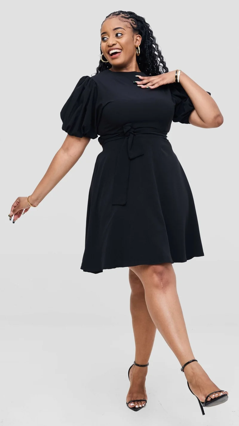 Elan CocoAfrike Arabella Aline Dress - Black