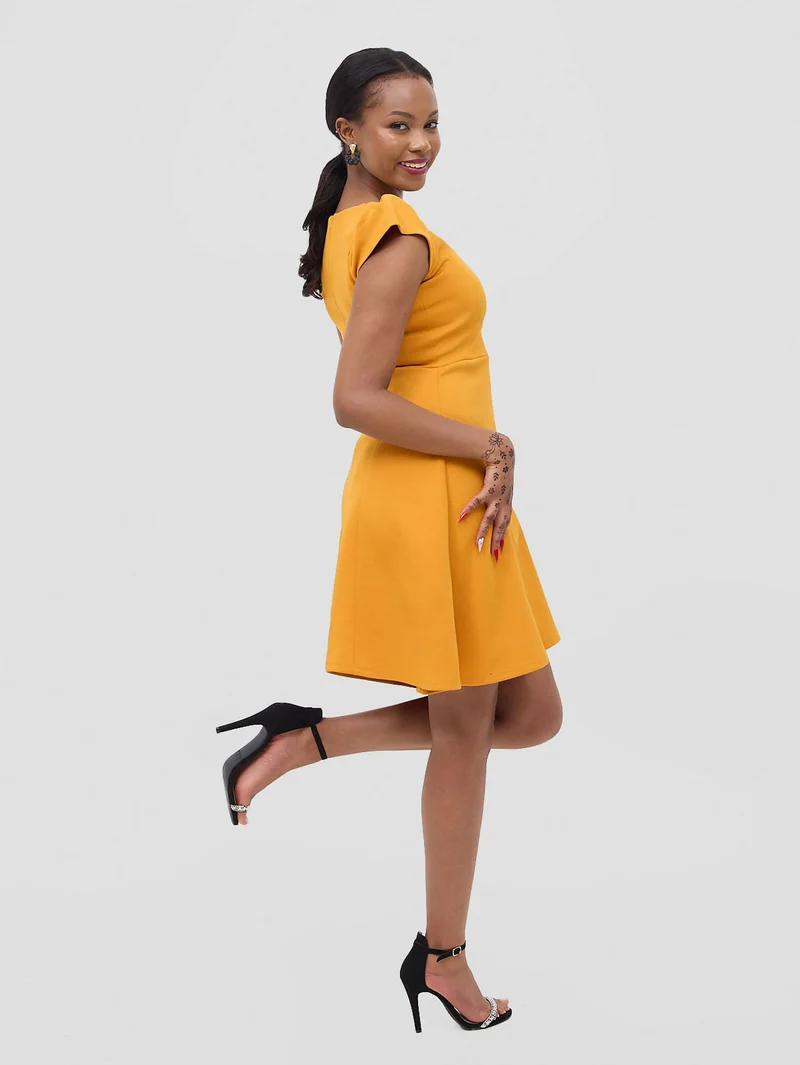 Elan CocoAfrike Tashi Aline Dress - Mustard