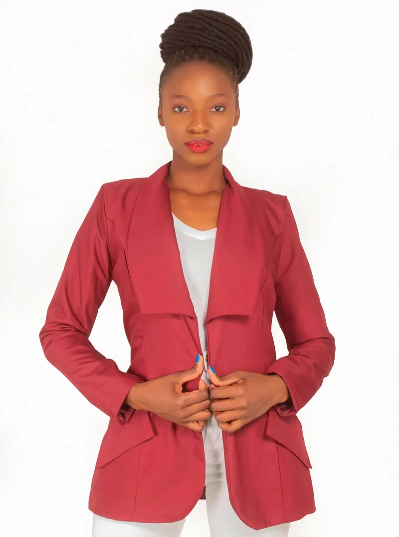 Da'joy Fashions Horus Coat - Maroon